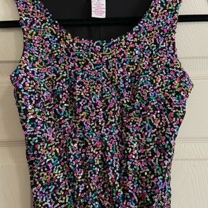 Candies soft sequence dress Multi colored